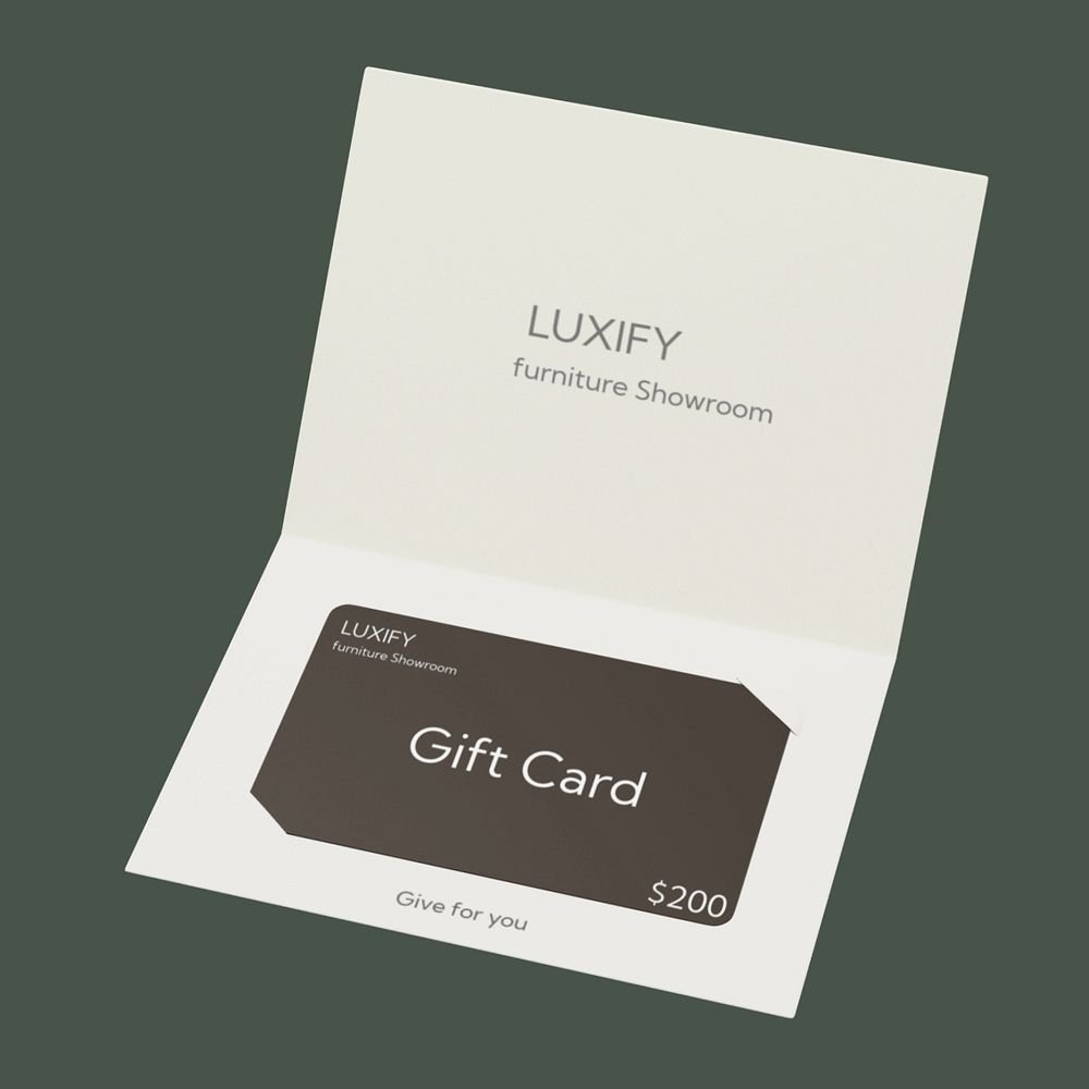 PVC Gift Voucher Card