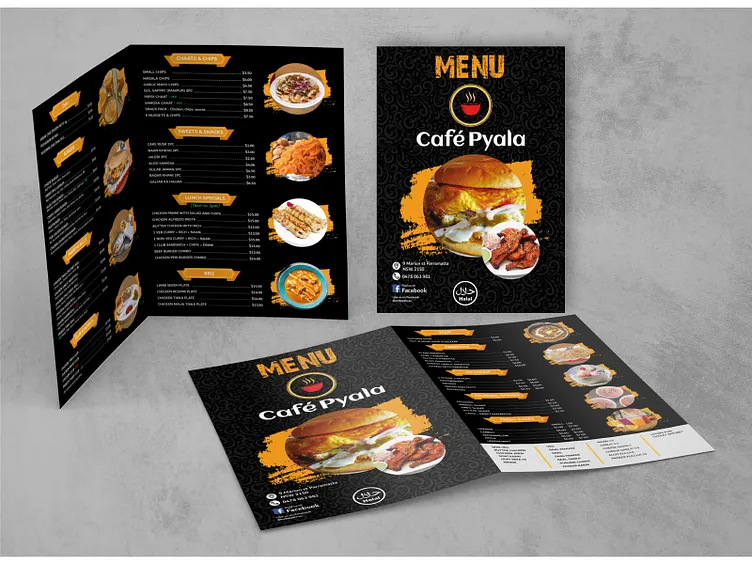 Multi-Page Booklet Menu Card