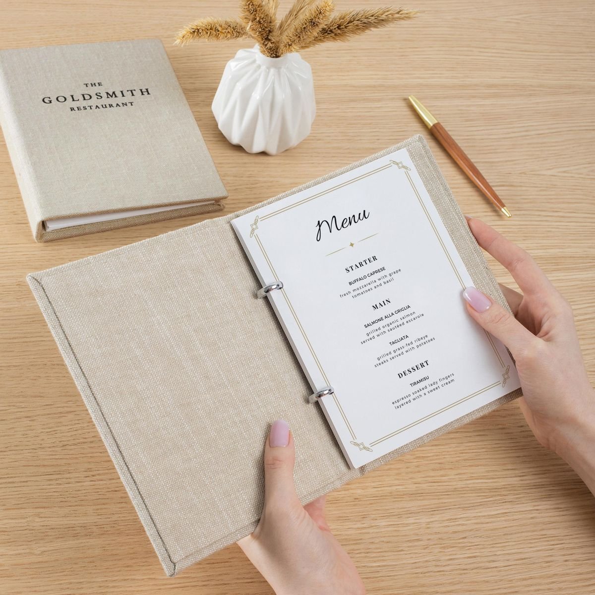 Luxury Menu Card