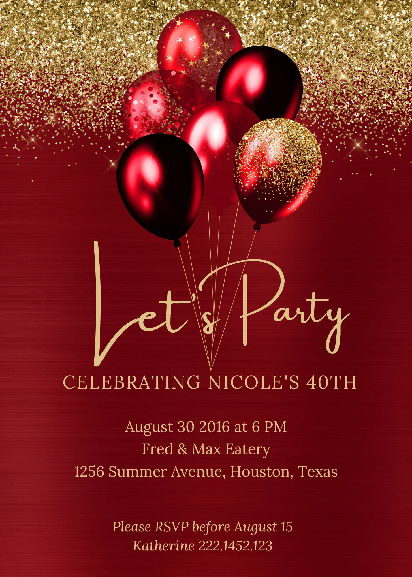 Birthday Invitation Card