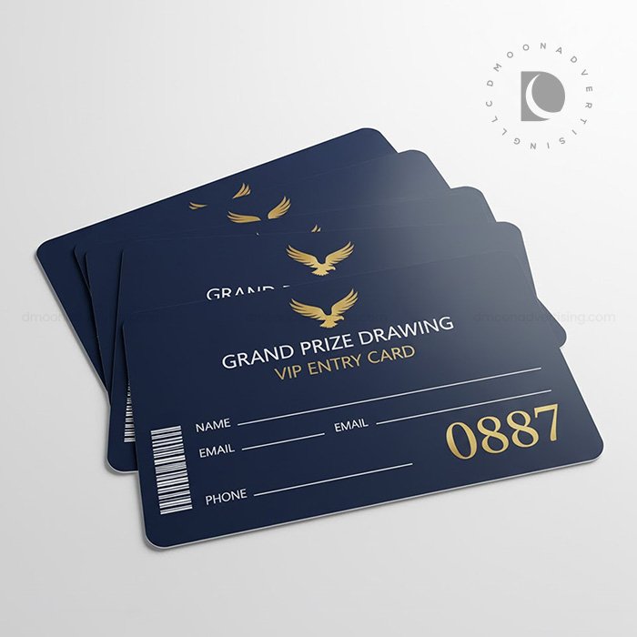 Entry Card-Style Raffle Ticket