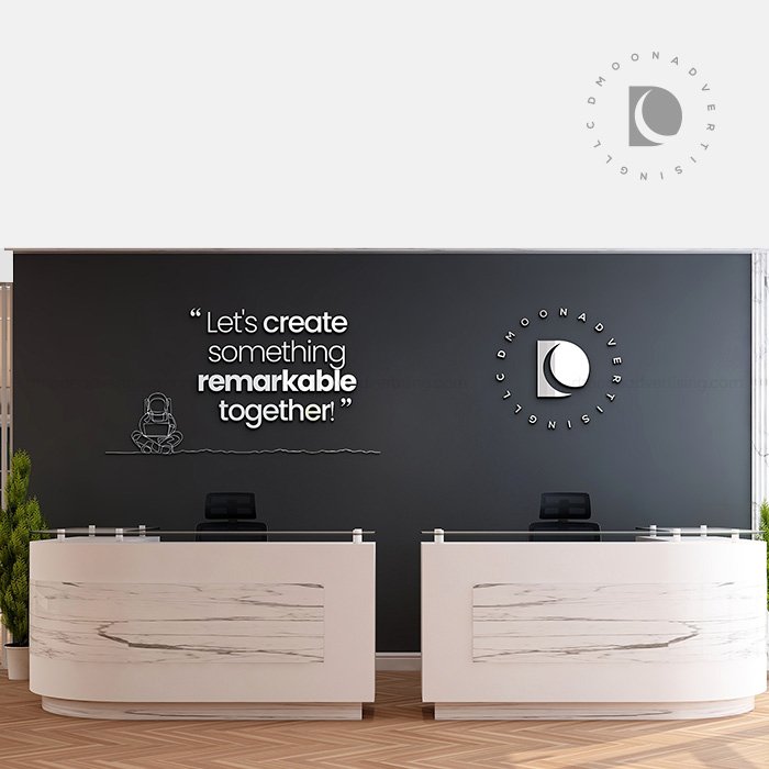 Reception Logo Signage