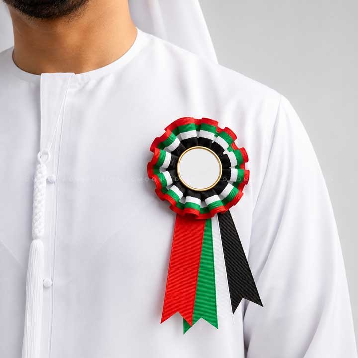 55th National Day Rosette Badge