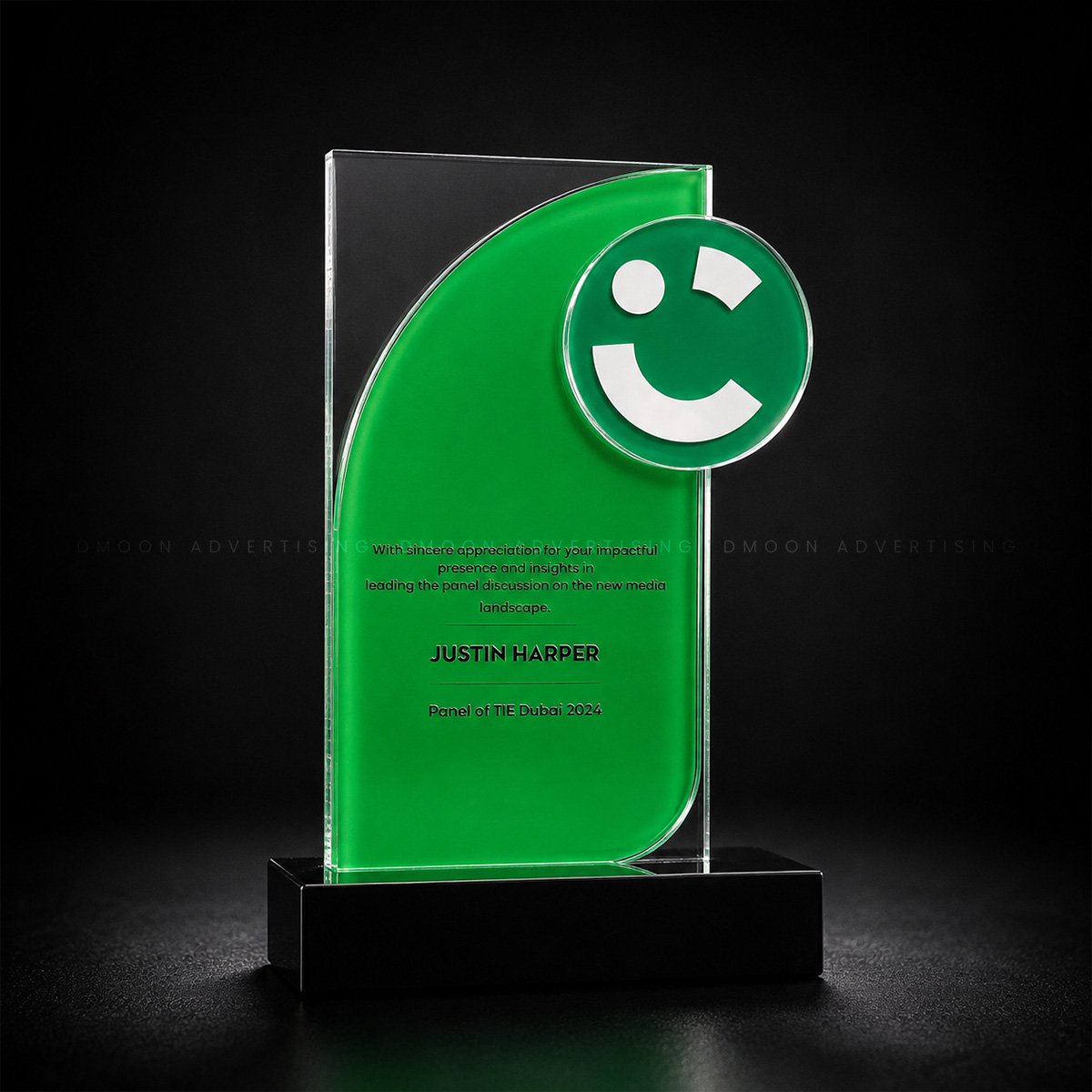 Modern Acrylic Achievement Plaque