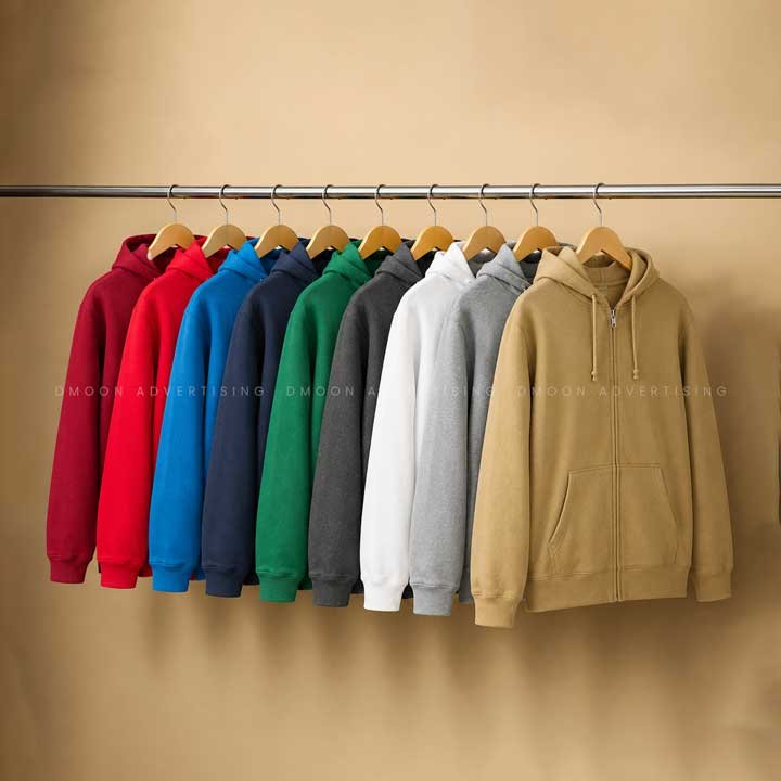 Zip-Up Fleece Hoodie