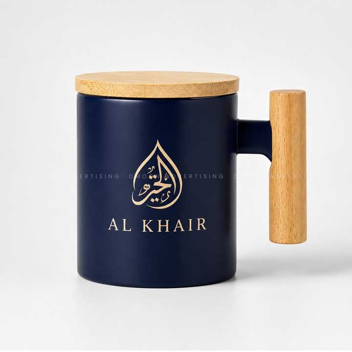 Bamboo Handle Ceramic Mug