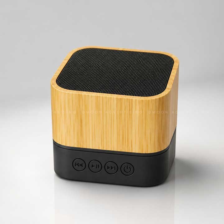 Cube Bamboo Bluetooth Speaker