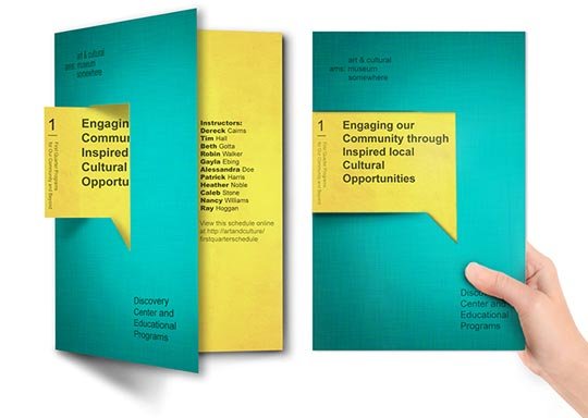 Custom Shape Brochure